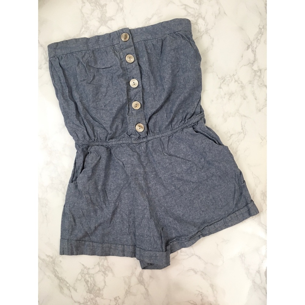 LAST DAY TO PURCHASE! Necessary Objects Light Blue Romper